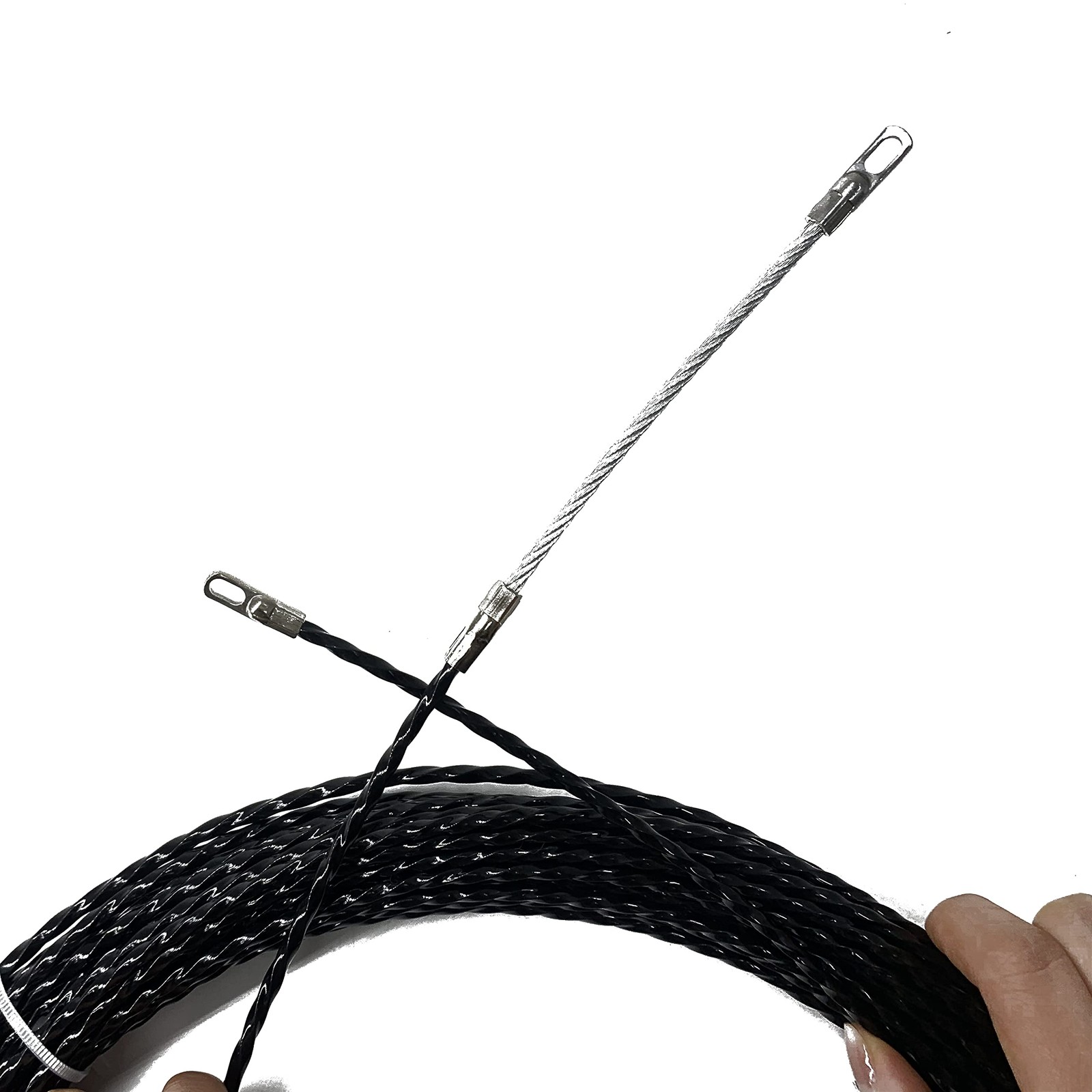 15M Cable Puller Running Push Rod Fastener Four Leaf Spiral Fish Tape Tool