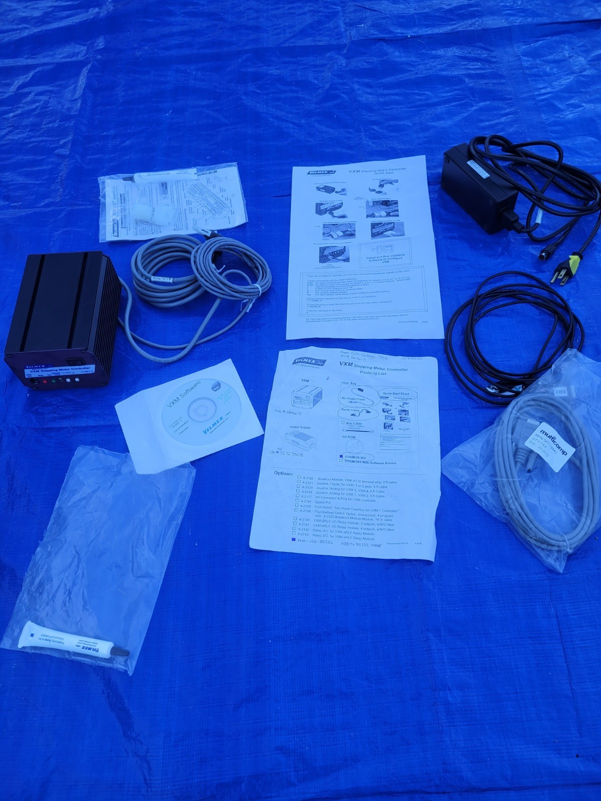Velmex VXM Stepping Motor Controller Single Axis RS-232 Govt Surplus Lab Science