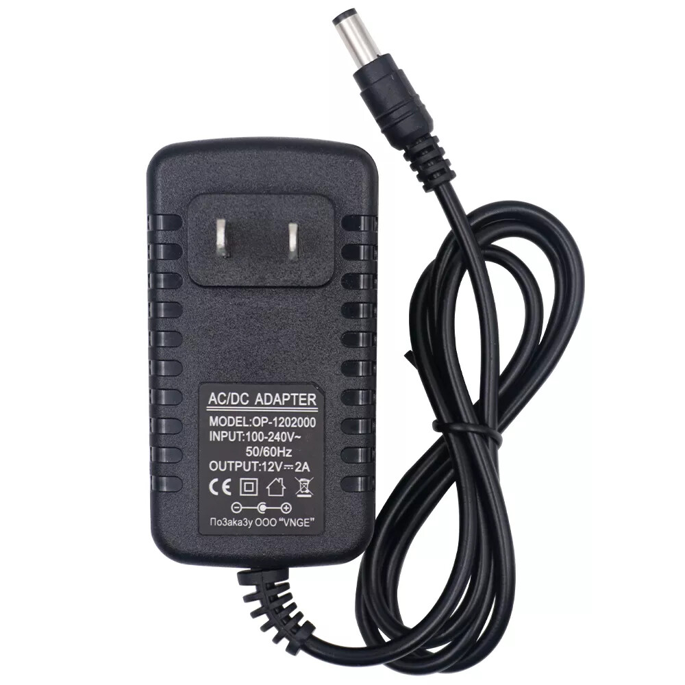 12v 2a Power Supply Adapter Ac to Dc Switching Regulated Power any electronics