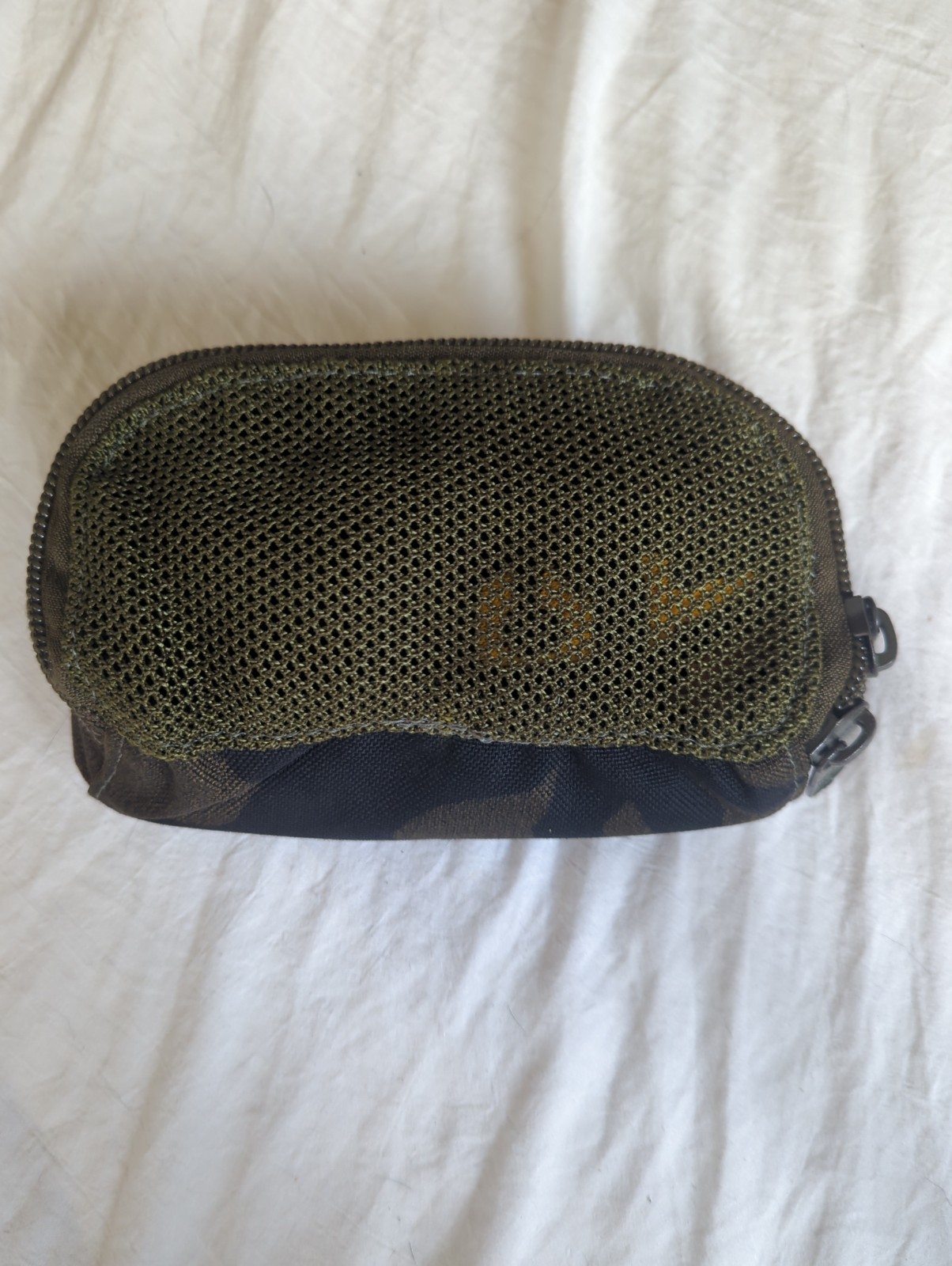 Set of 4 Woodland Camo Tactical Mesh Organizer Pouches IDEAL Zippers