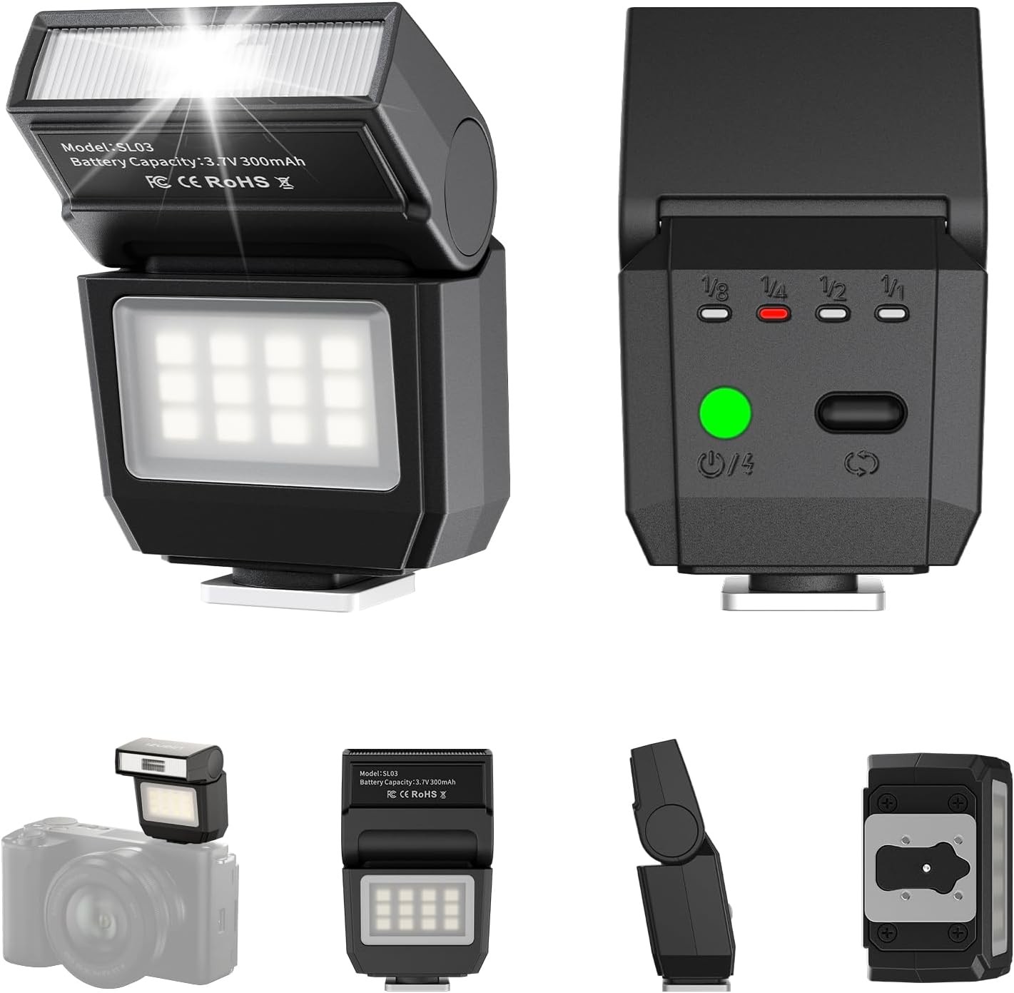 Ulanzi SL03 GN8 6500K On Camera Mini Flash