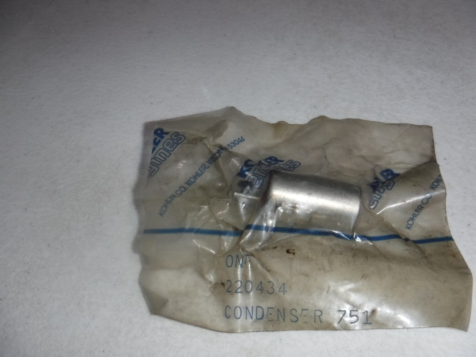 NOS OEM KOHLER CONDENSER   PART#220434