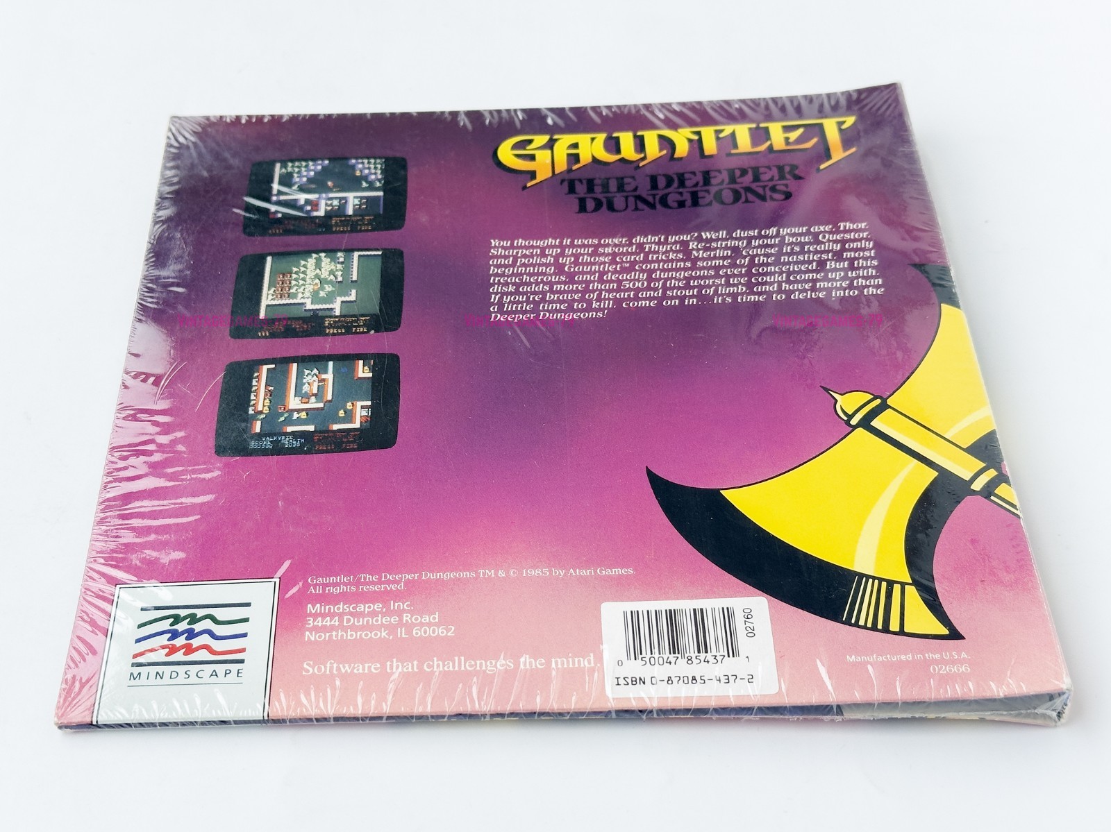 Gauntlet: The Deeper Dungeons - Mindscape - 1987 / Commodore 64/128 - Sealed