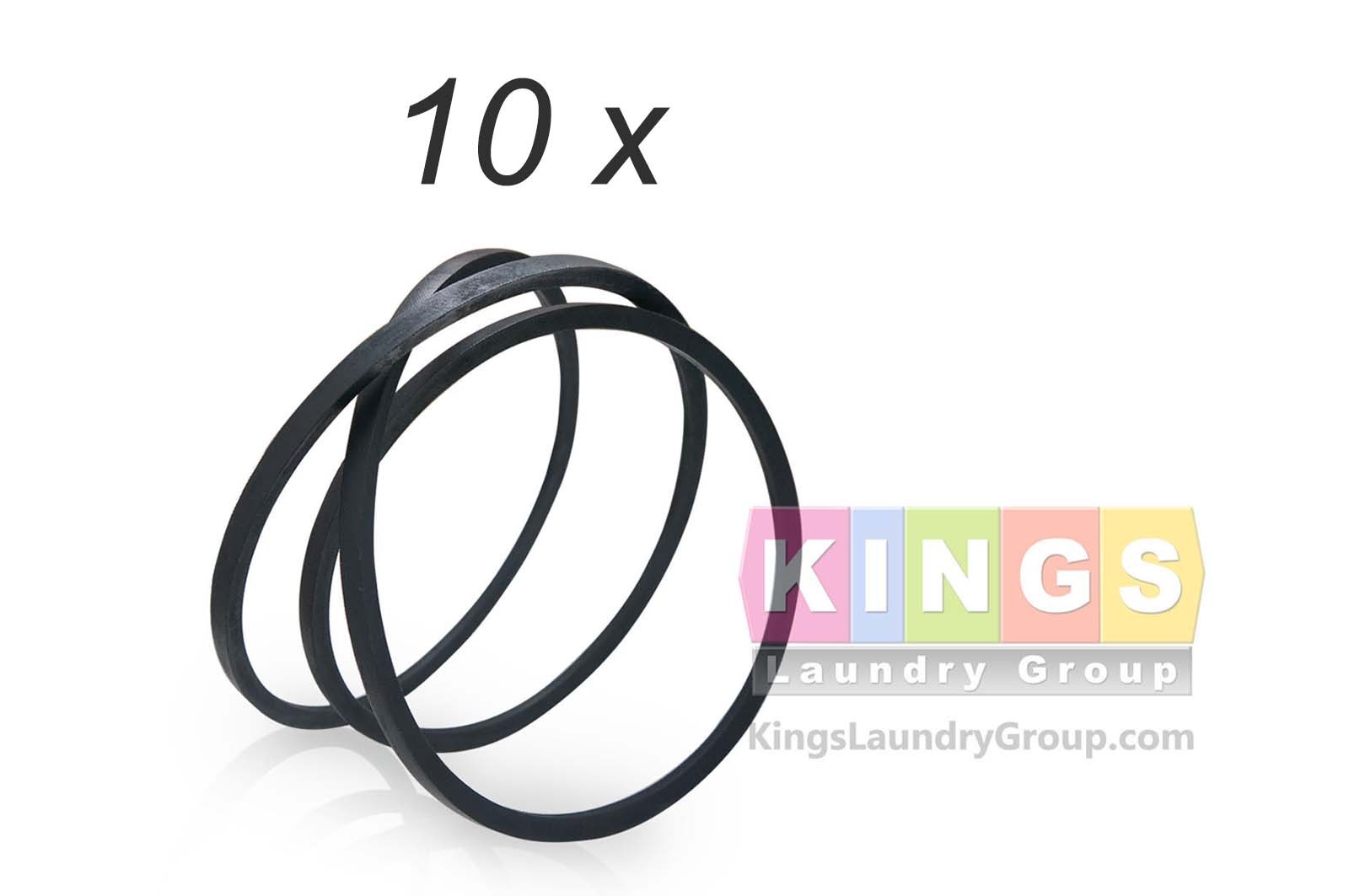 10 x 3V850 Belt for Wascomat W184, Huebsch, Speed Queen Part# F280341 / 770152