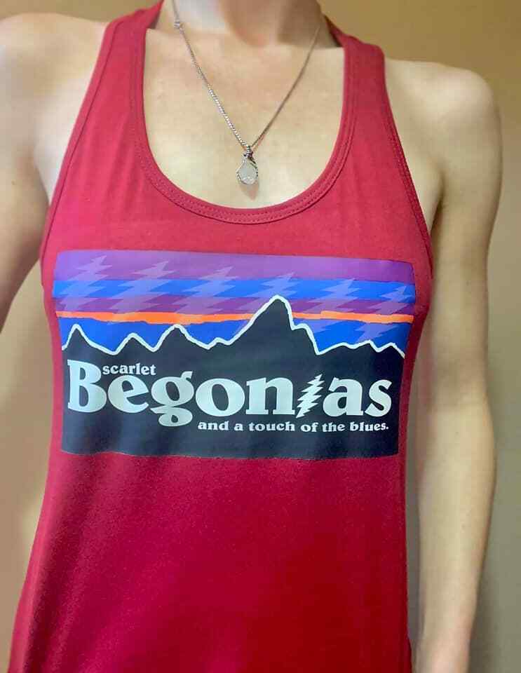 Scarlet Begonias Tank Tops