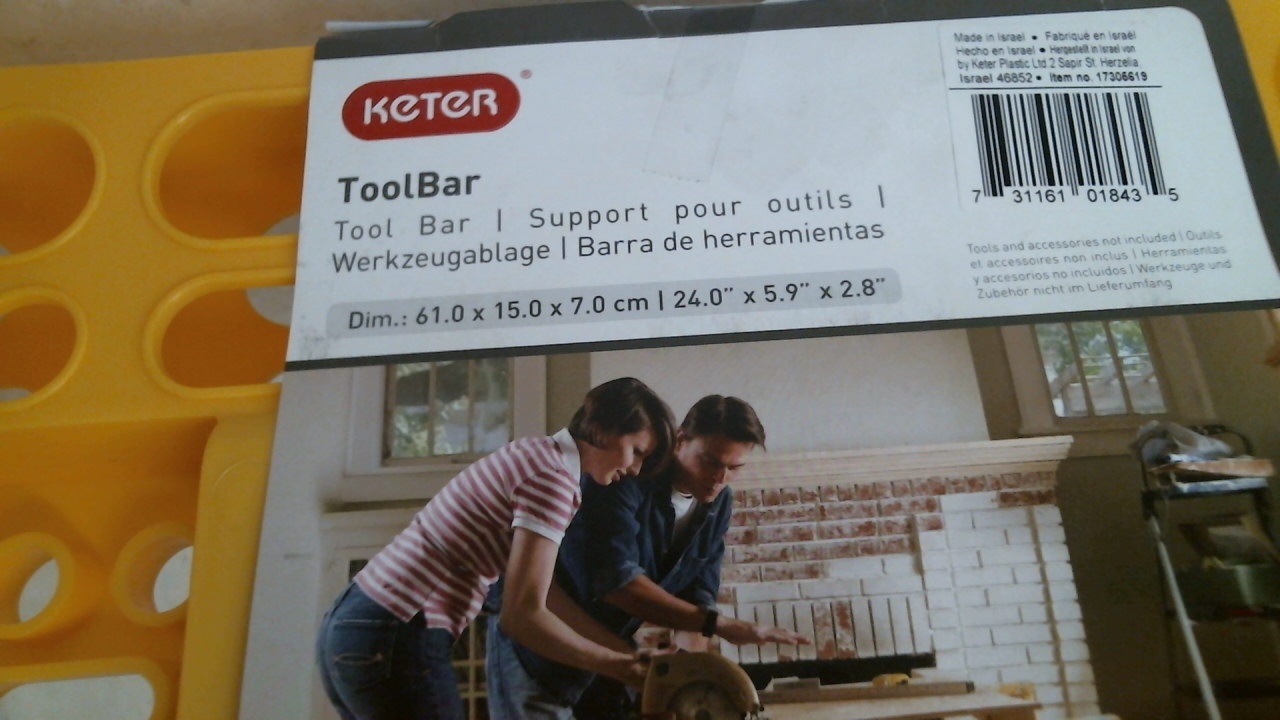 Keter 17305619 Tool 24" Bar, FREE SHIPPING