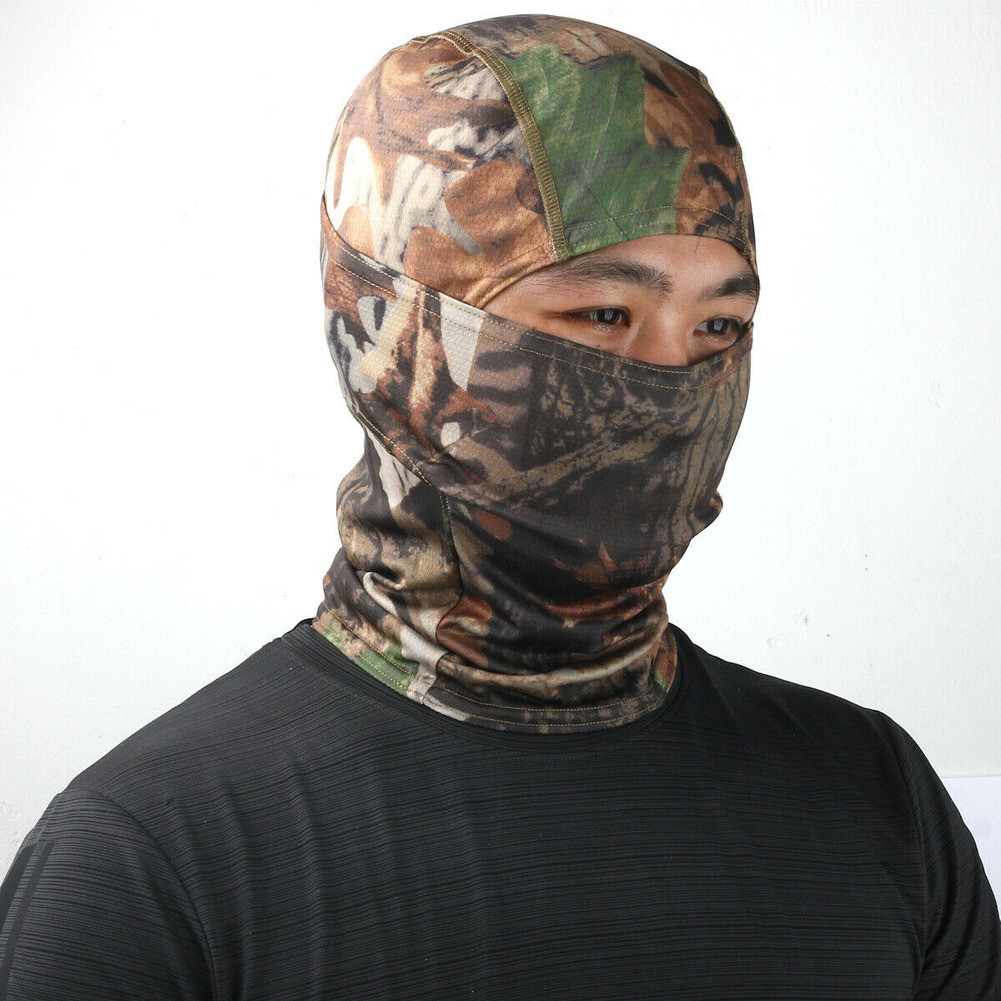 Mens Tactical Outdoor Hunting Full Face Mask UV Protection Airsoft Balaclava US