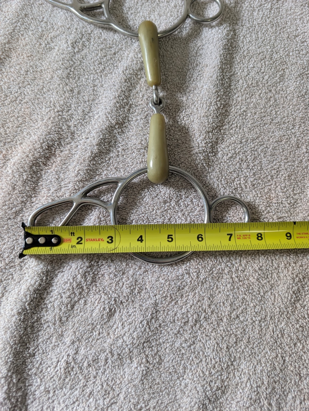 Equestrian Tack Horse Bit Flexi Snaffle With Large Rings Soft Mouth Bit