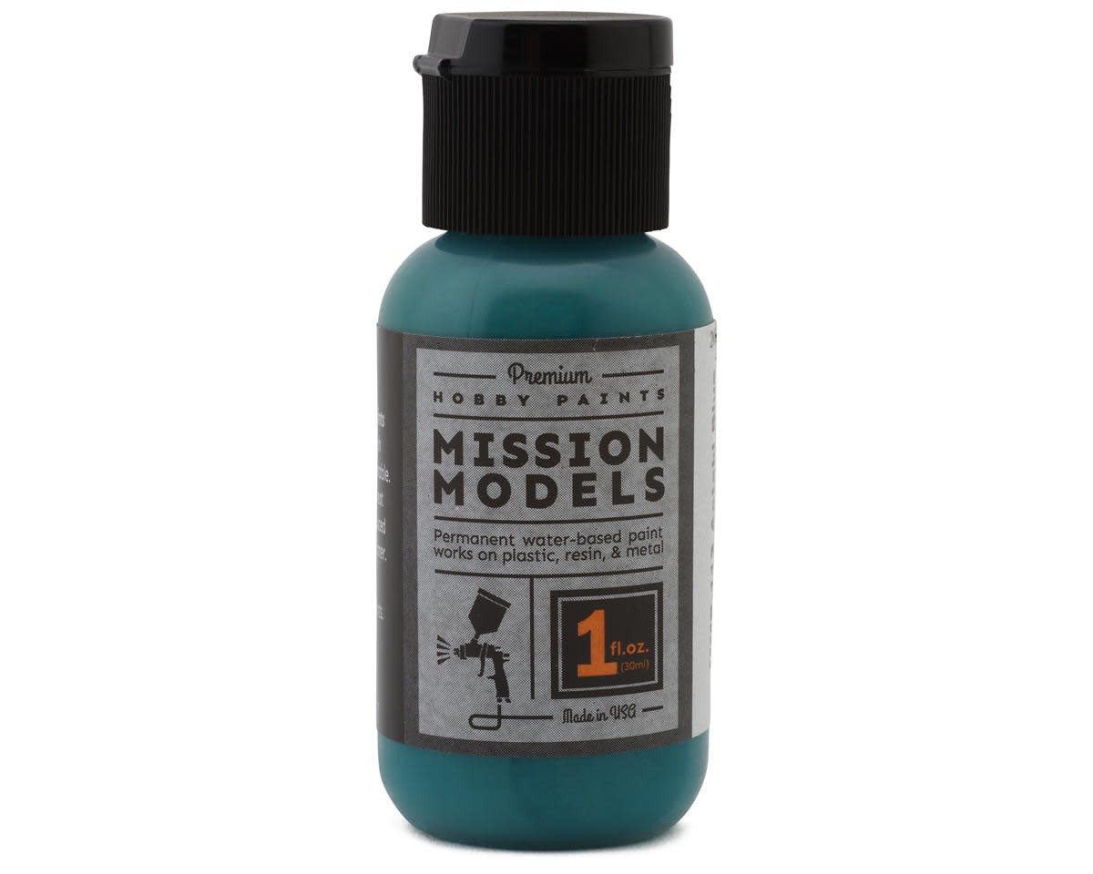 MMP-113 Mission Models Aotaki Blue Green Clear Coat ( Over Faded Alum ) 1oz