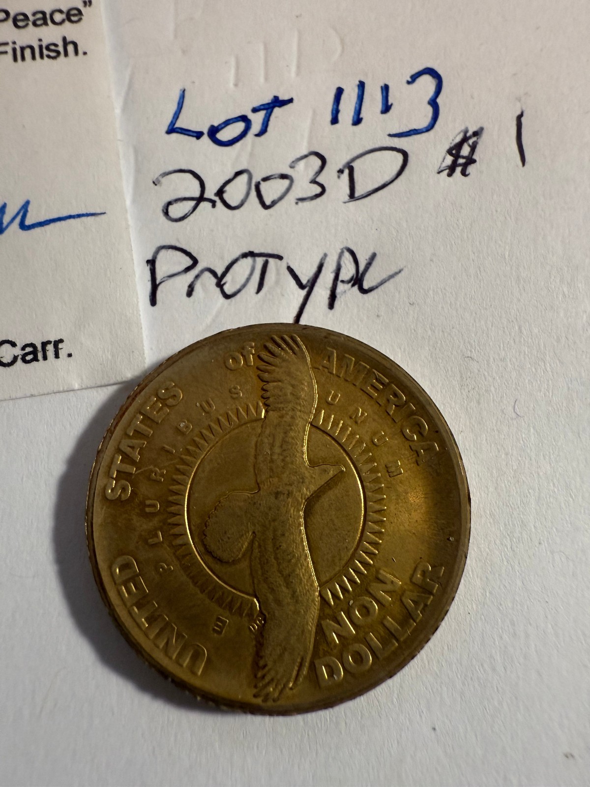 2003 D Sacagawea prototype rare only 450 made