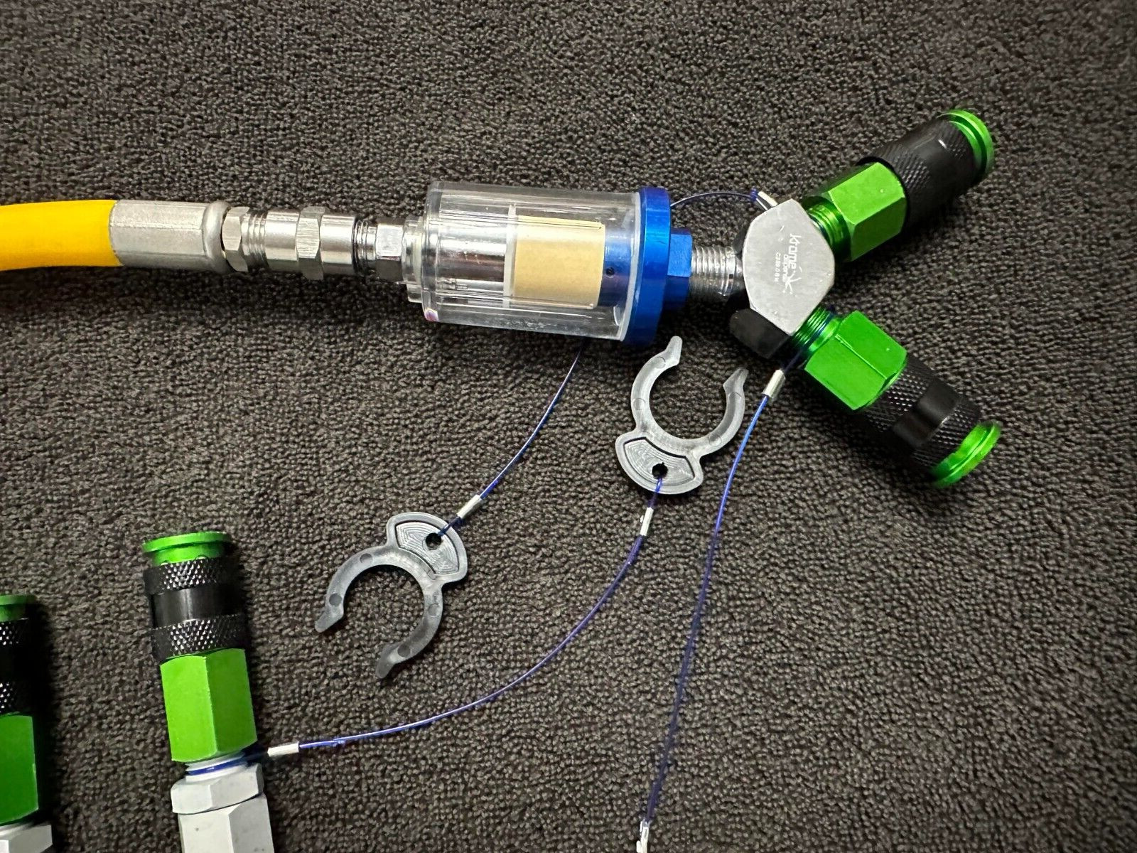 Hookah diving complete Filtered conversion kit for 2 divers. NO TOOLS NEEDED