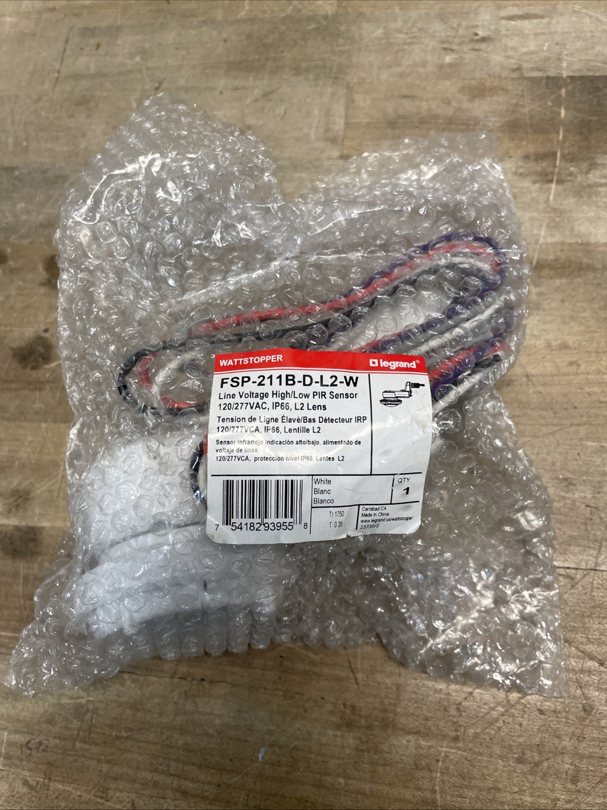 *NEW* Wattstopper Legrand FSP-211B-D-L2-W, L2 Lens