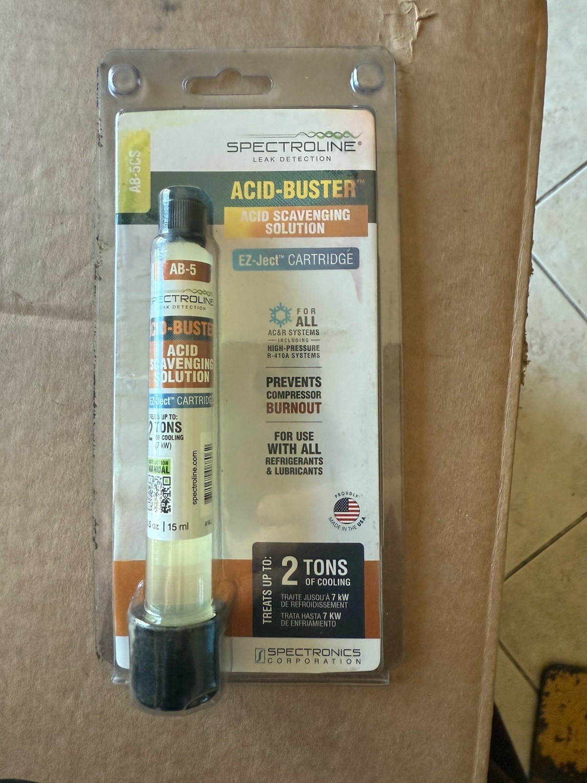 Spectroline EZ-Ject Cartidge HVAC tool