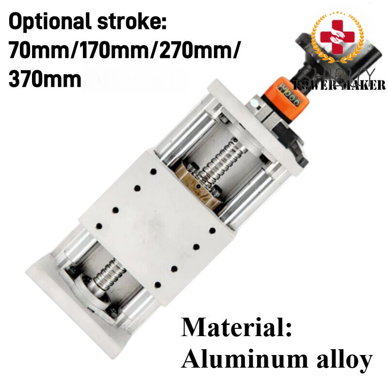 Manual Actuator Ball Screw Motion Linear Rail Guide Slide Stage Table Handwheel