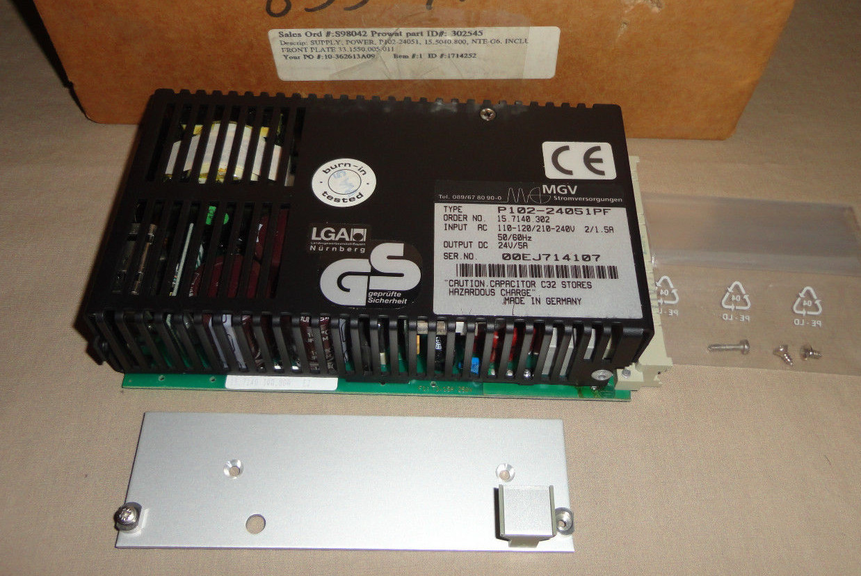 MGV P102-24051PF POWER SUPPLY 15.7140.302 STROMVERSORGUNGEN P10224051PF NEW