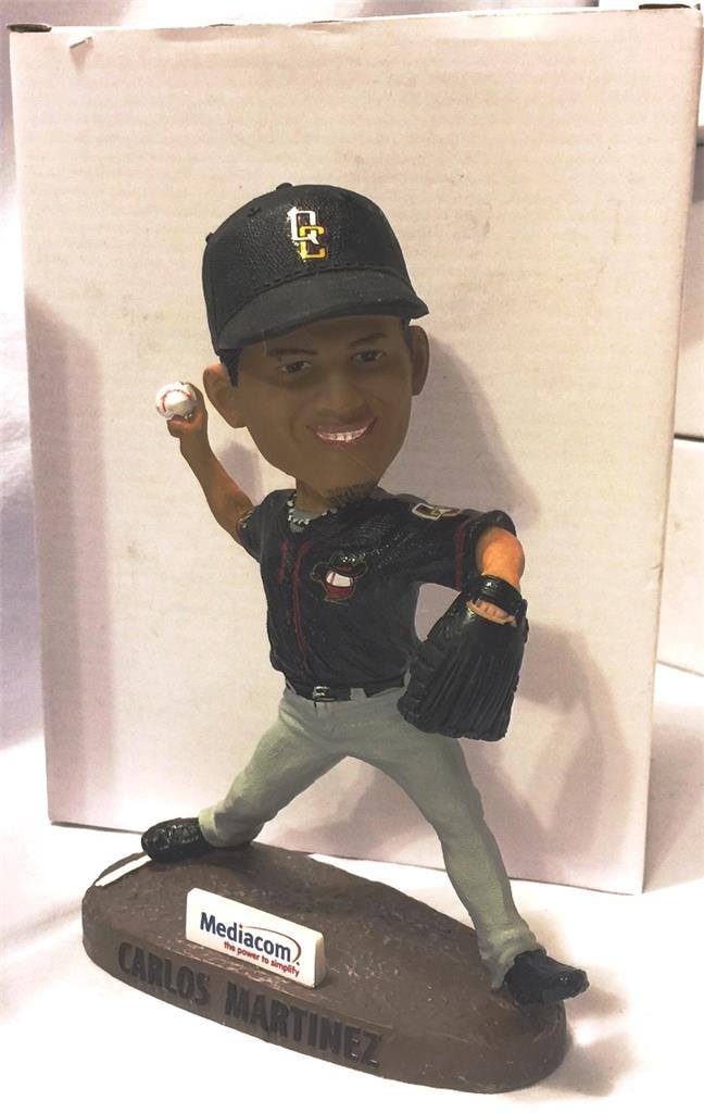 2016 QUAD CITY RIVER BANDITS CARLOS MARTINEZ SGA BOBBLEHEAD CARDINALS ~ NIB