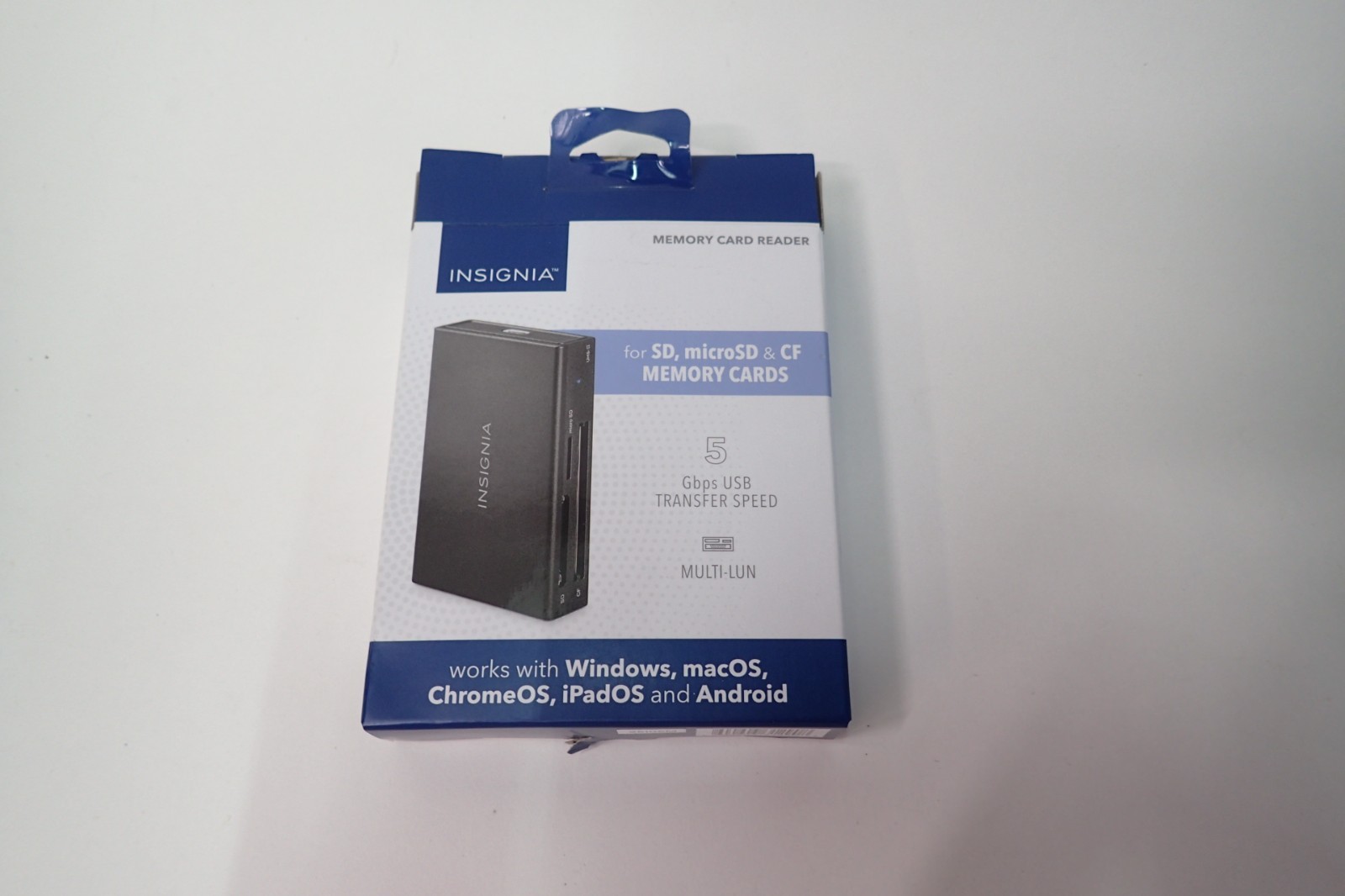 Insignia USB C to SD microSD CompactFlash Memory Card Reader mac windows android