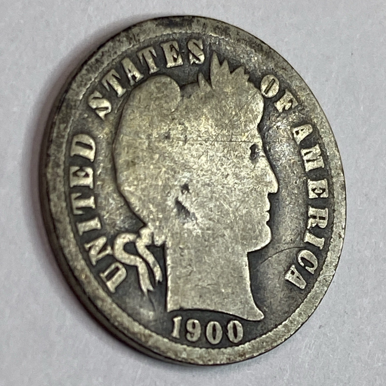 1900-O 90% Silver Barber Dime Better Date