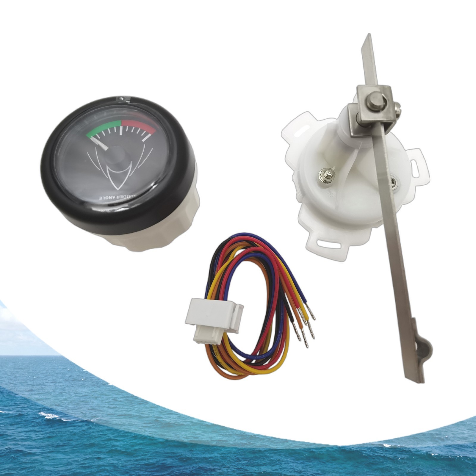 Boat Rudder Angle Indicator Rudder Angle Instrument With Rudder Sensor 0-190Ω