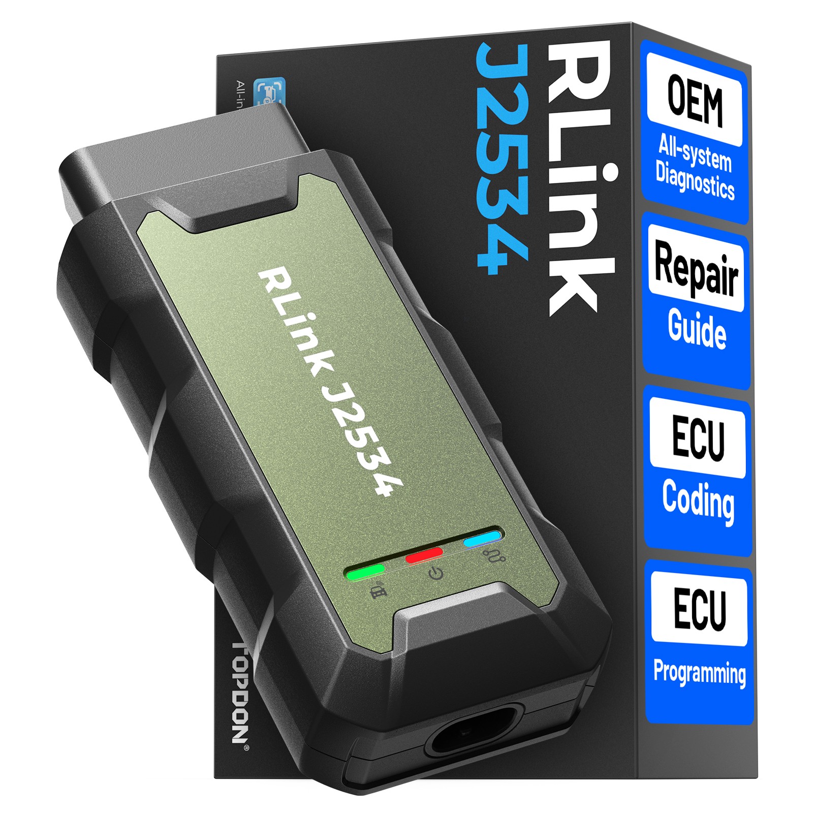 TOPDON RLink J2534 Pass-Thru Programmer OEM Reprogramming and Diagnostics Tool
