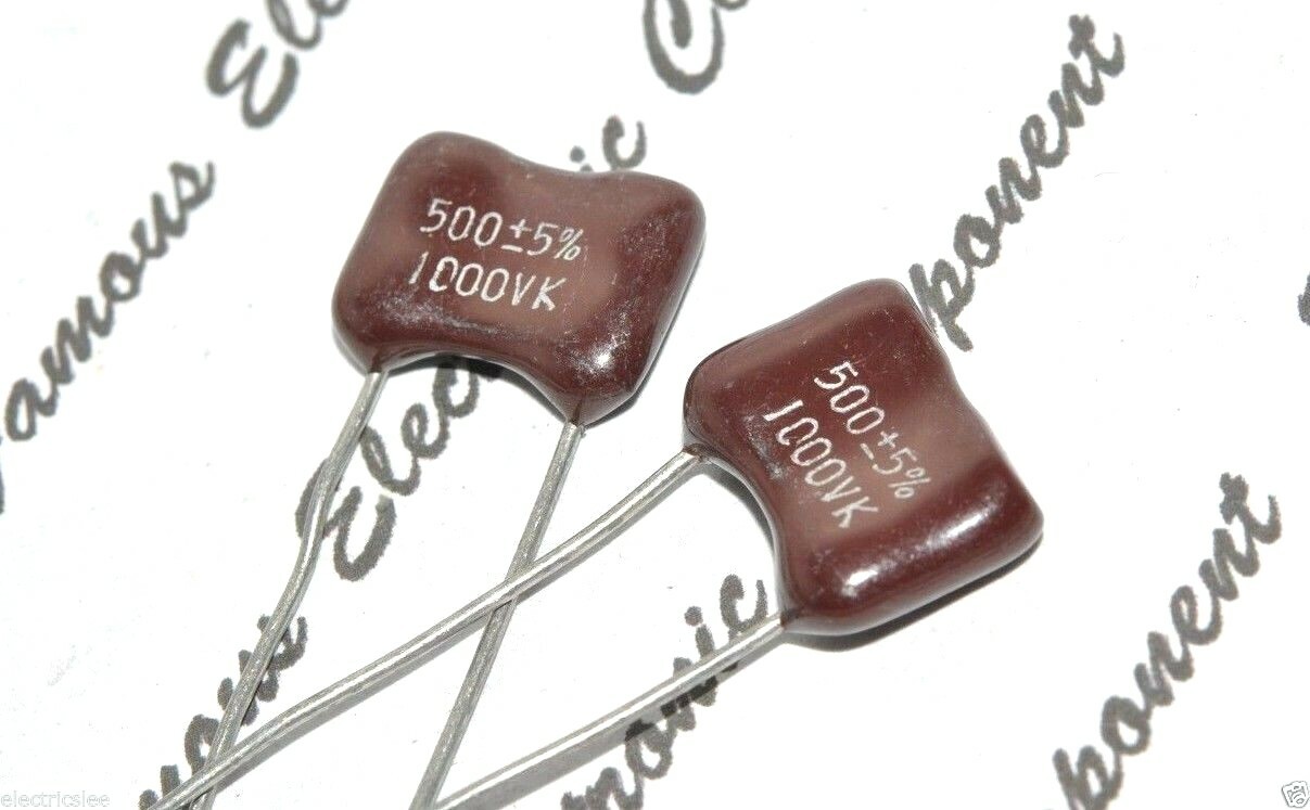 1pcs - KAHGAN 500P (500pF) 1000V 5% Silvered Mica Capacitor