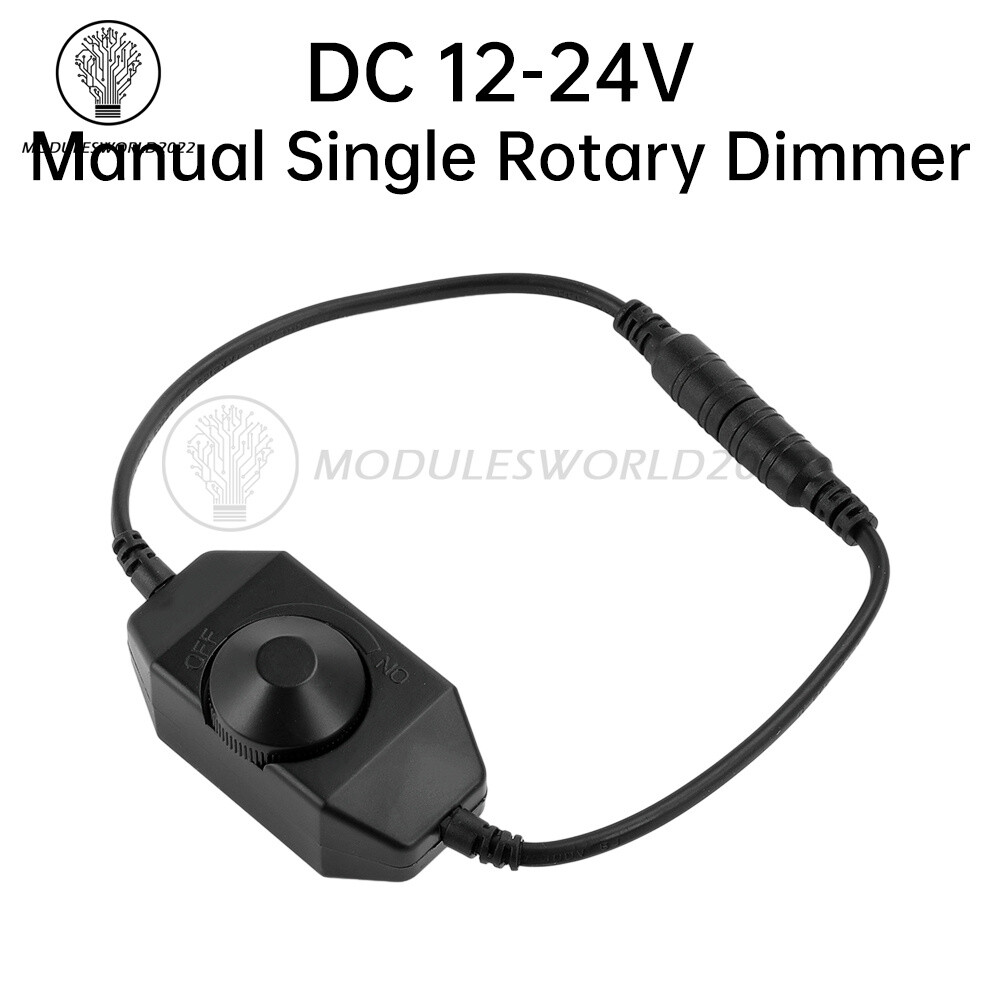 DC12V LED Dimmer Switch Brightness Knob Controller for 5050 2838 LED Strip Light