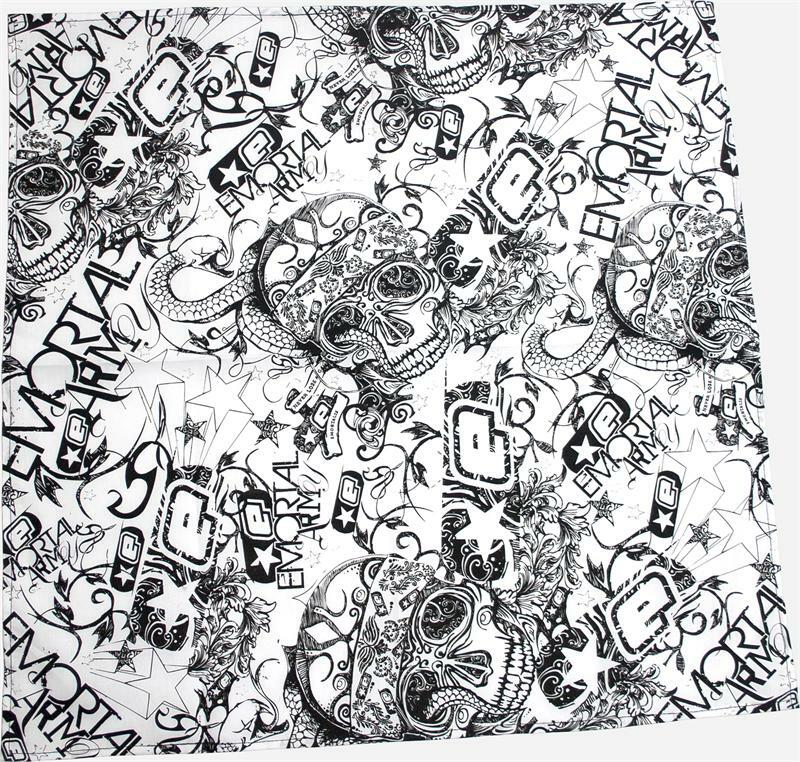 Emortalis / Emortal Army Bandana by Planet Eclipse - White & Black / New