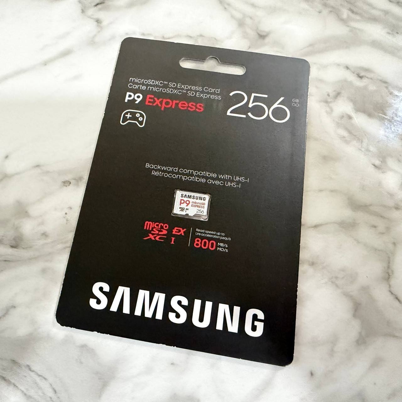 Samsung P9 Express Gaming microSD Card 256GB microSDXC for Switch 2 Switch OLED