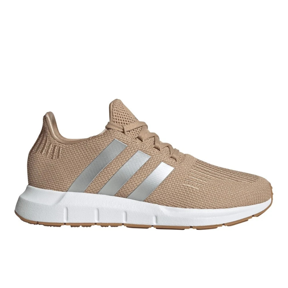adidas Swift Run Lace Up Womens Brown Sneakers Casual Shoes JR6896 New