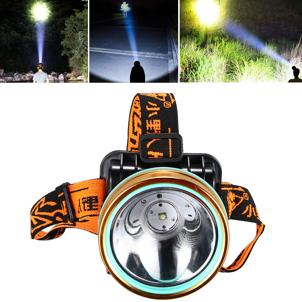 Super Bright Waterproof Head Torch Headlight LED USB Rechargeable Work Headlamp