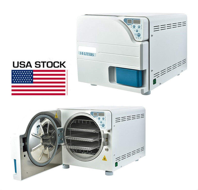 Getidy 16L Dental Medical Digital Steam Autoclave Sterilizer w/ Drying JCH-16 US