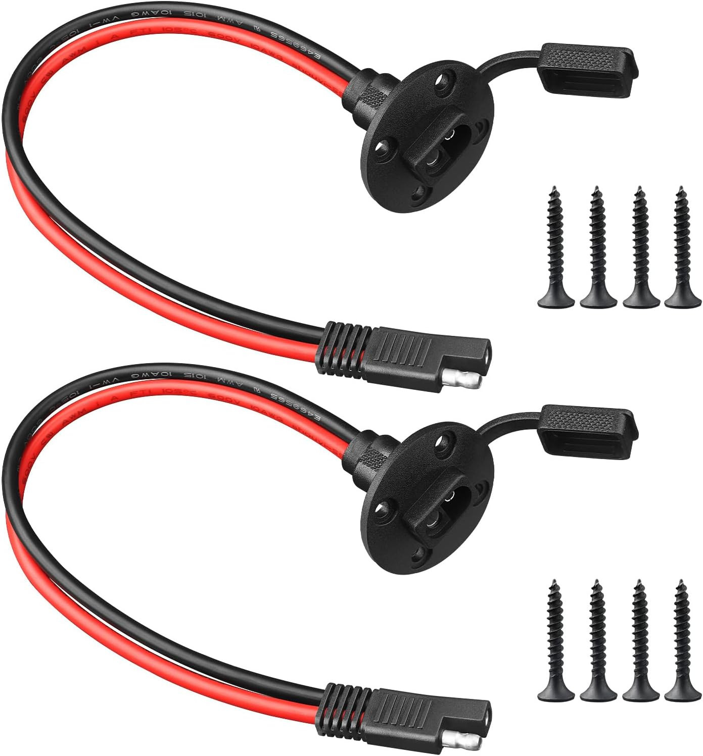 10AWG SAE Connector Power Socket Sidewall Port Weatherproof Quick Connector S...