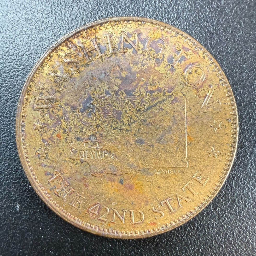 Washington 42nd State - 1969 Shell Oil States of the Union Token/ Medal (0047)