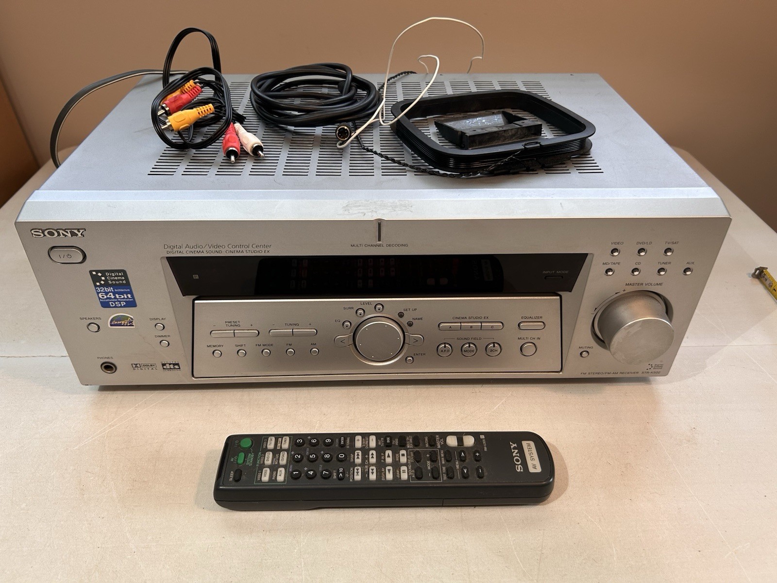 Sony STR-K502 Receiver HiFi Stereo 5.1 Channel Surround Sound AM/FM Tuner Audio