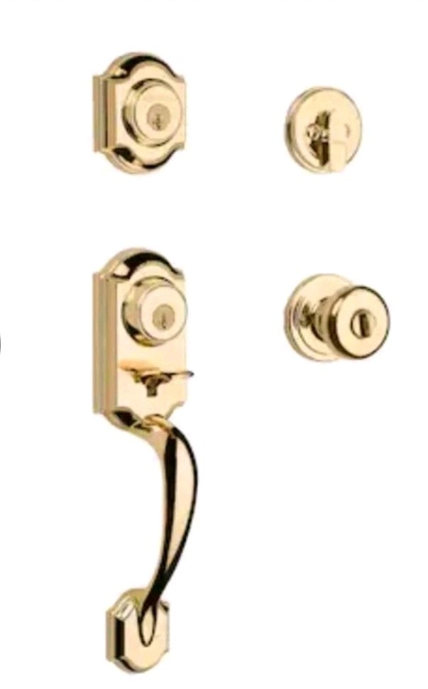 Kwikset Signature Series Montara Polished Brass Single-Cylinder One Key For All