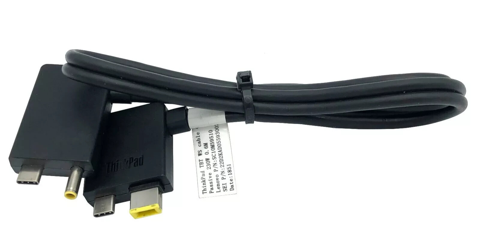 Original Lenovo SC10M59510 ThinkPad TBT WS 2Ft Cable 40G Passive 230W 0.6M OEM