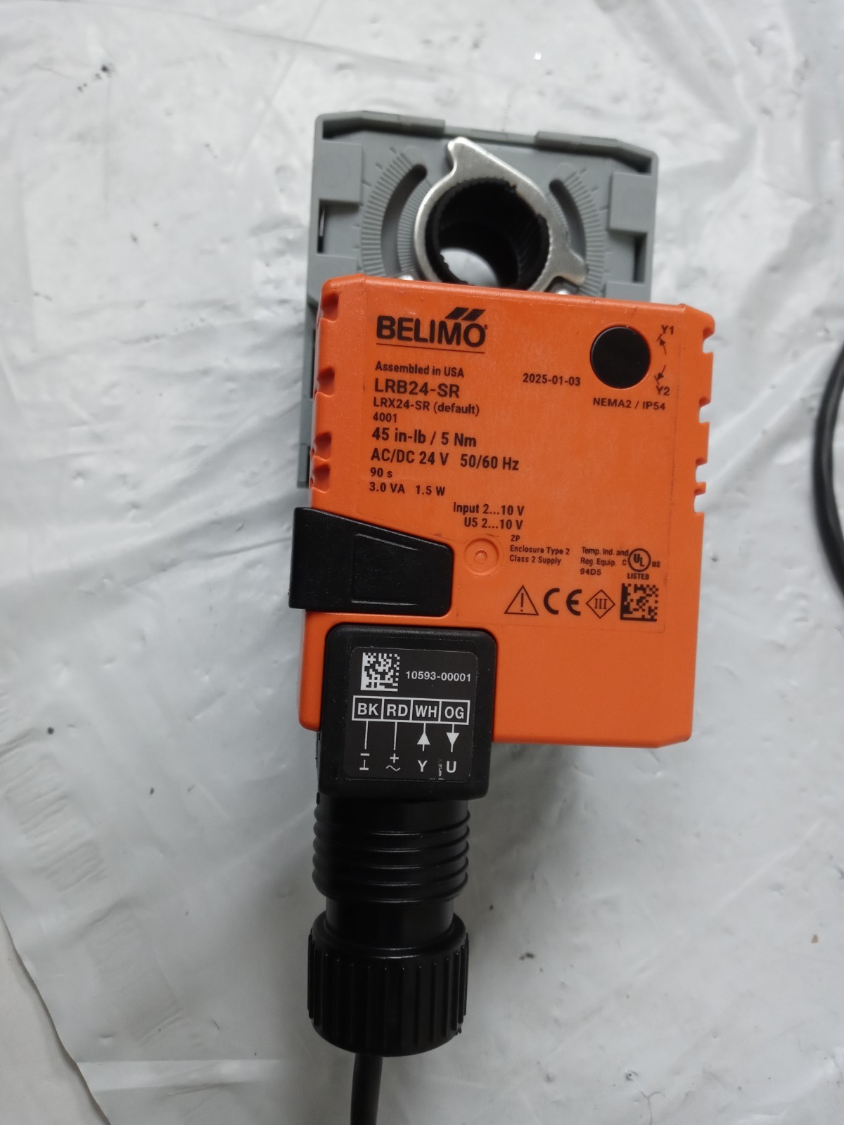 Belimo LRB24-SR Actuator, 24V, Spring