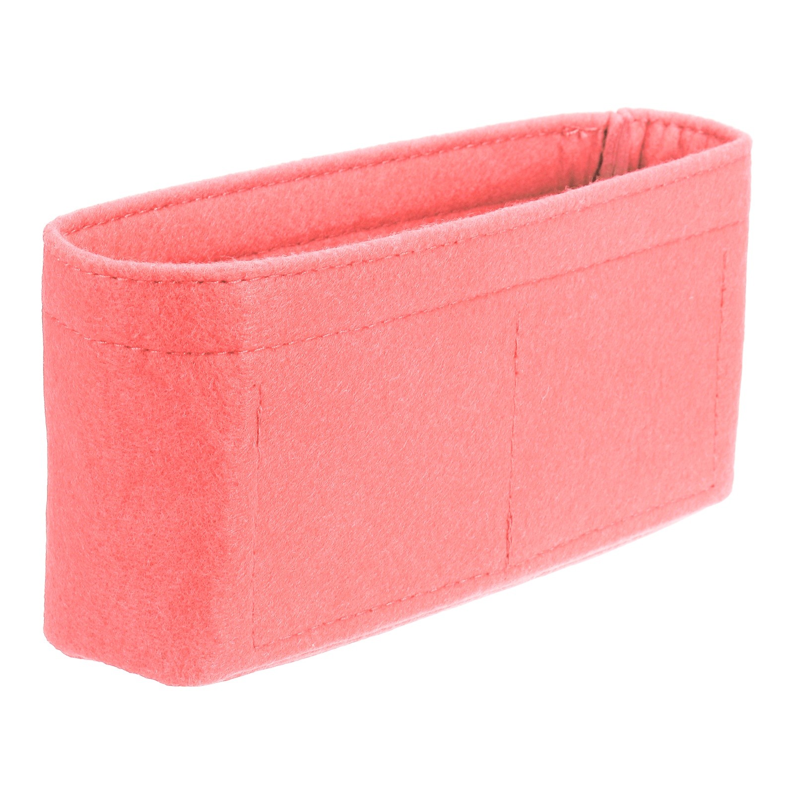 Purse Organizer Insert, Felt Handbag Shaper, 7.5"x2"x4", Pink