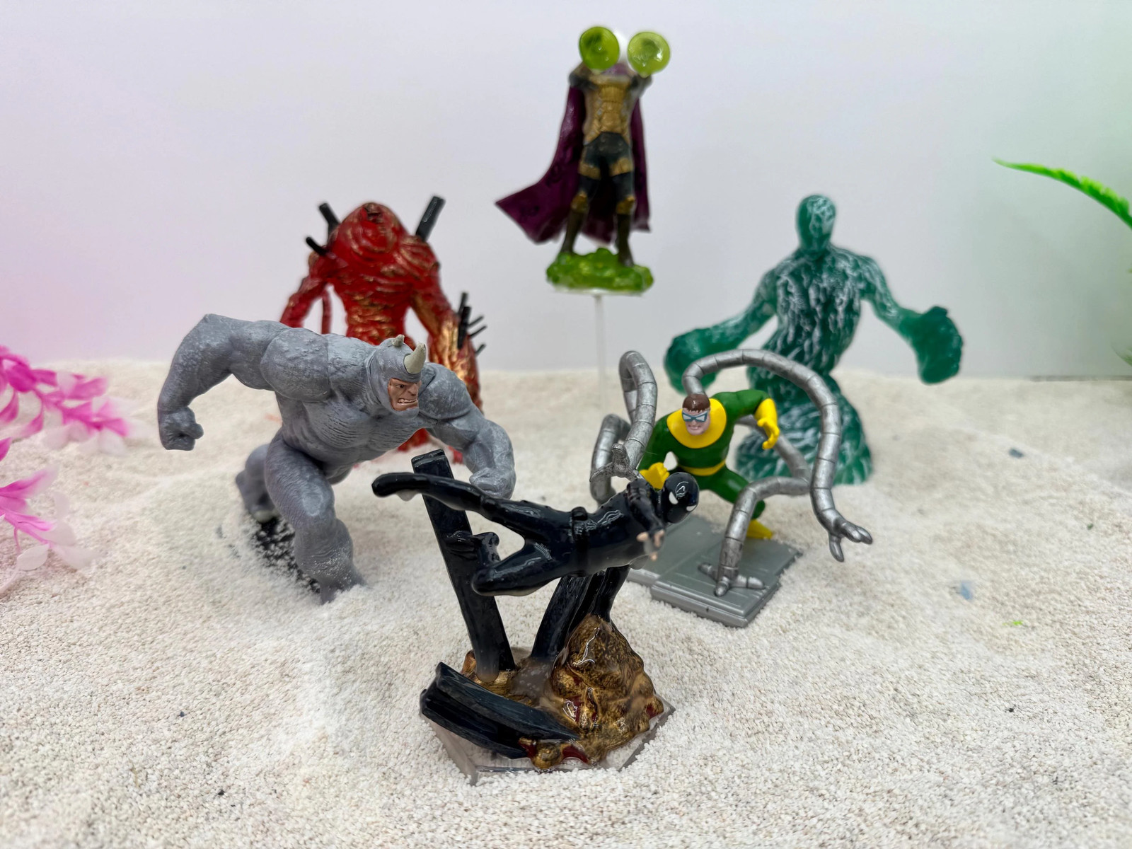 Spiderman Aquarium Figures