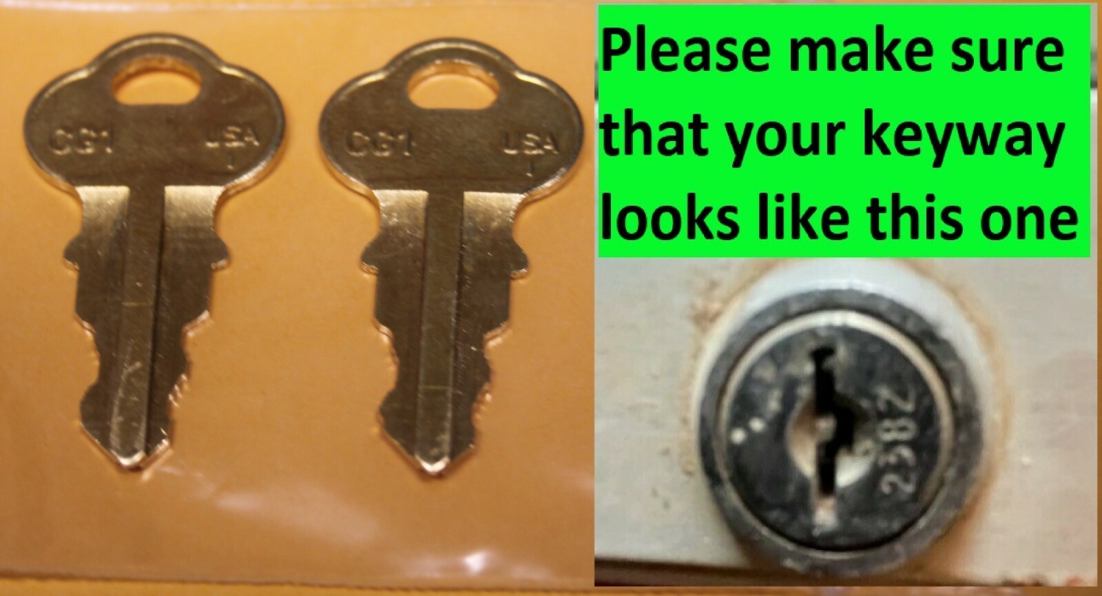 H2001-H2200 2-keys Chicago Style Double Sided Keys.cut and ready to use.