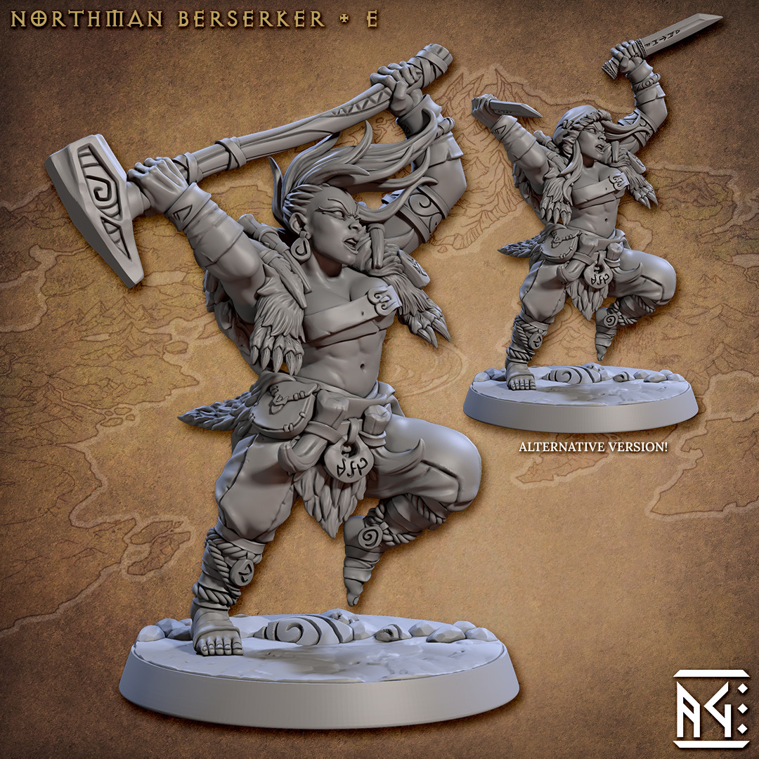 Norse Northman Berserker F - Barbarian - Artisan Guild - Dungeons and Dragons