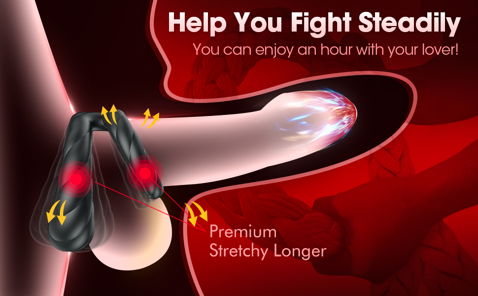 Vibrating Cock Ring Penis Erection Male Prostate Massager Vibrator Men Sex Toys