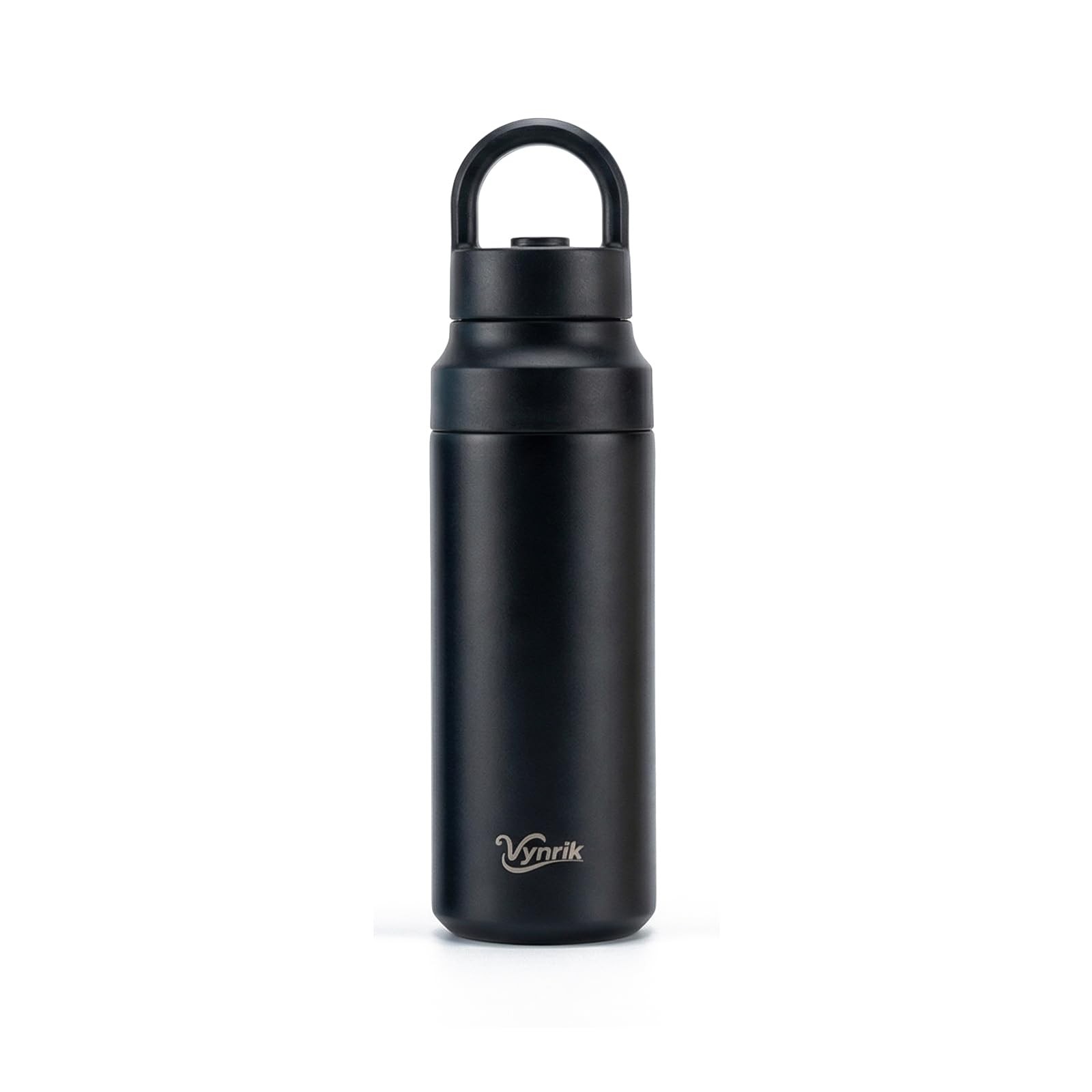 Black Stainless Steel Water Bottle Insulated 20 oz Tumbler with Handle,Leak P...