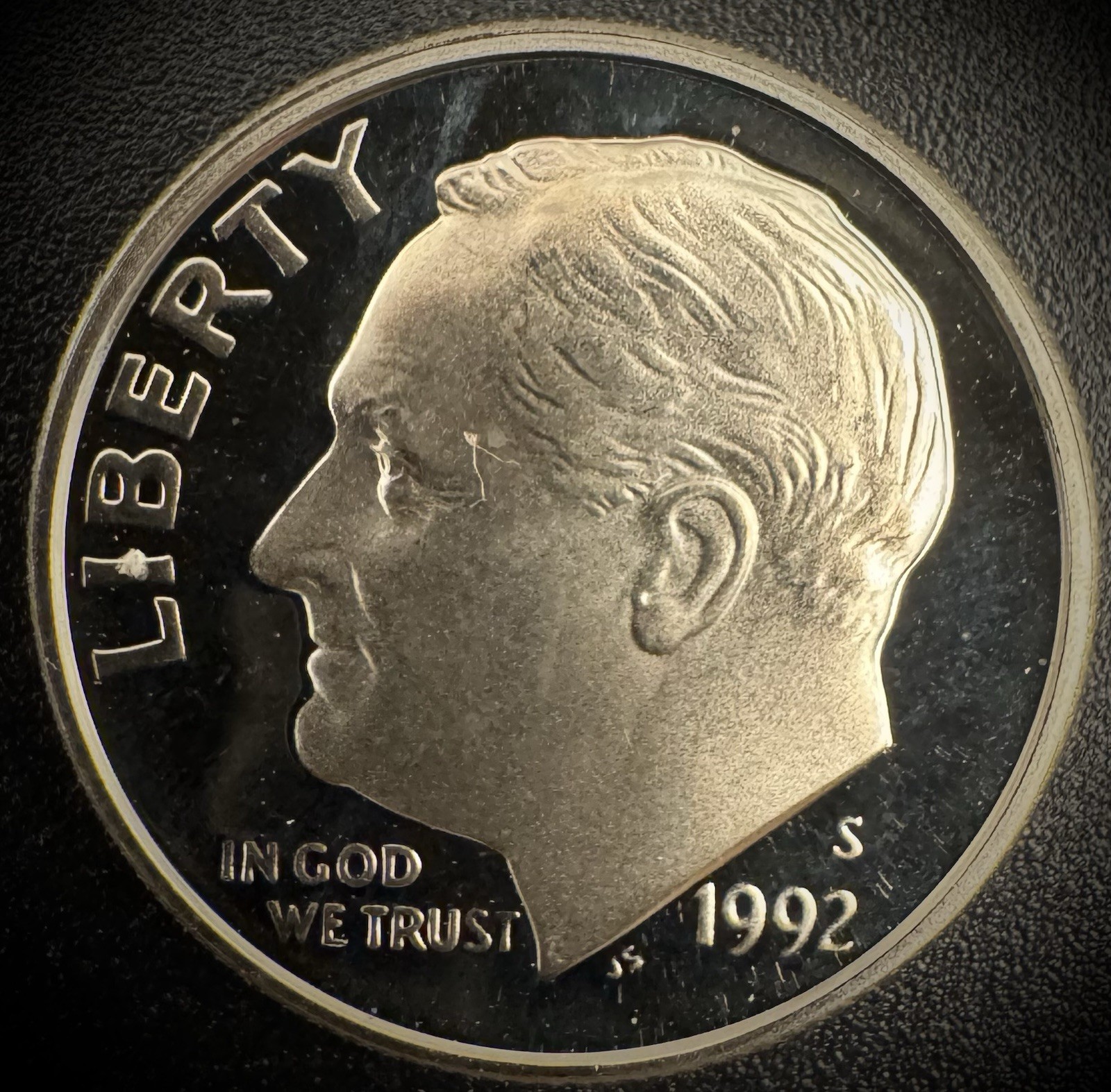 1992-S GEM PROOF Roosevelt Dime 10C Clad DEEP CAMEO Coin From US Mint Proof Set