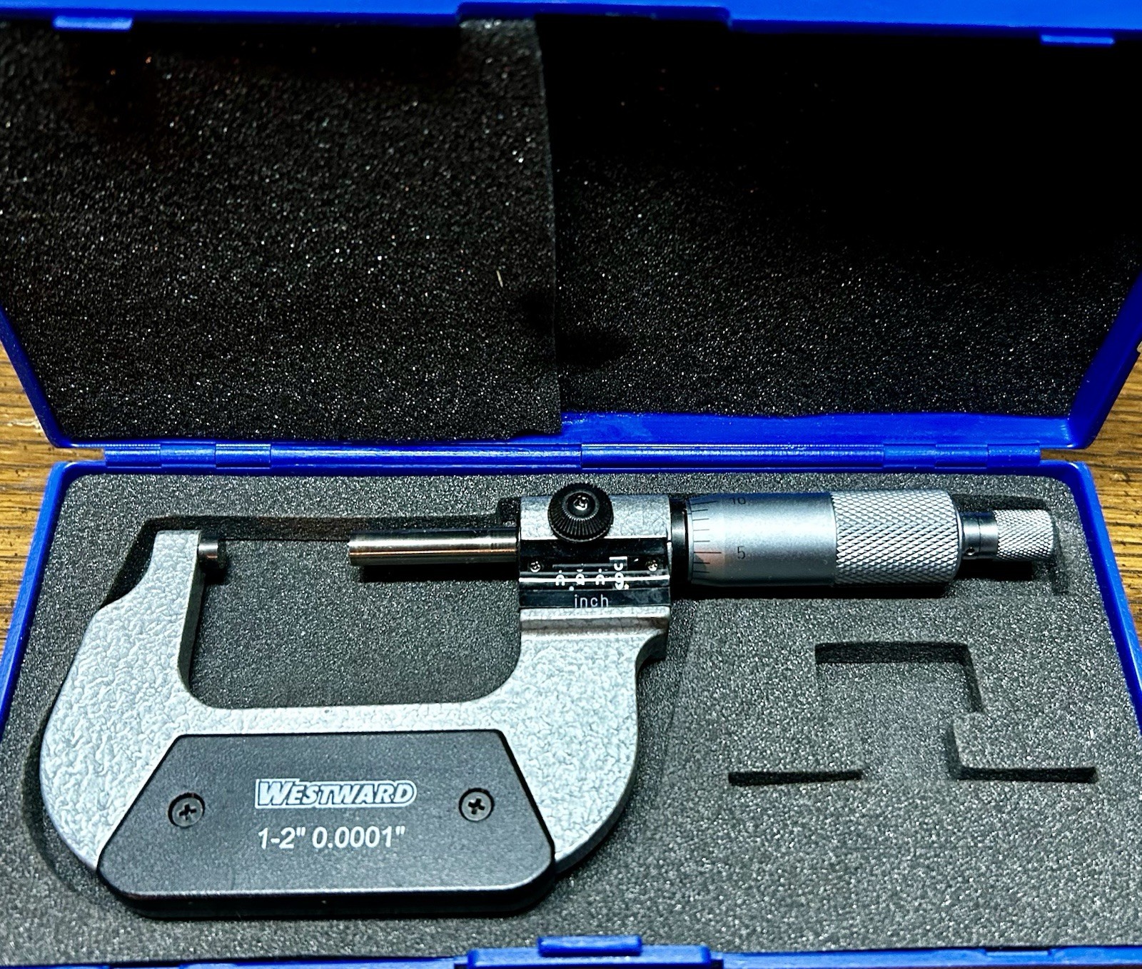 Westward 1–2" outside micrometer Missing Calibration Block & Wrench Works