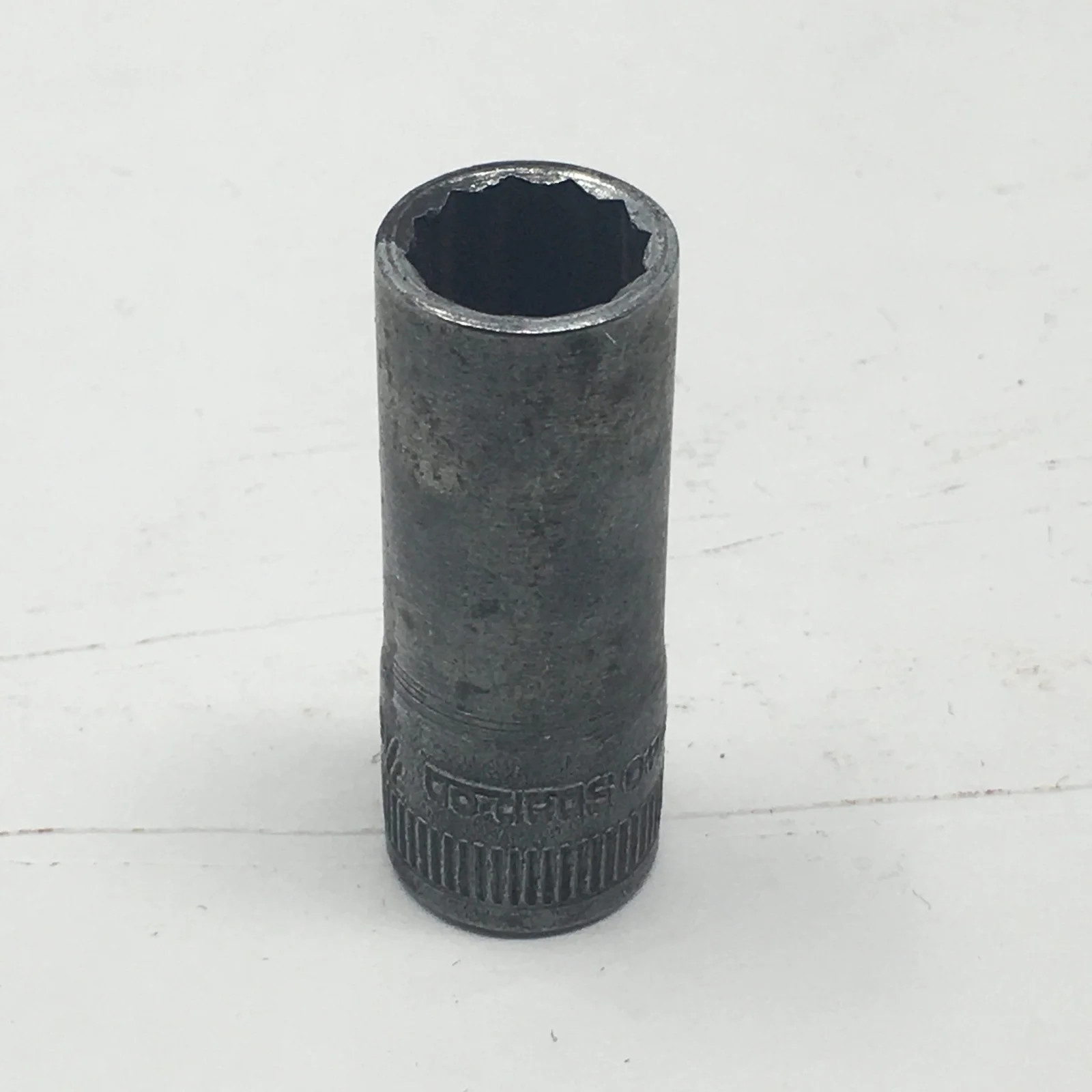 Snap On SF-140 7/16" 3/8" Drive Chrome Deep 12-Point Socket (Condition)