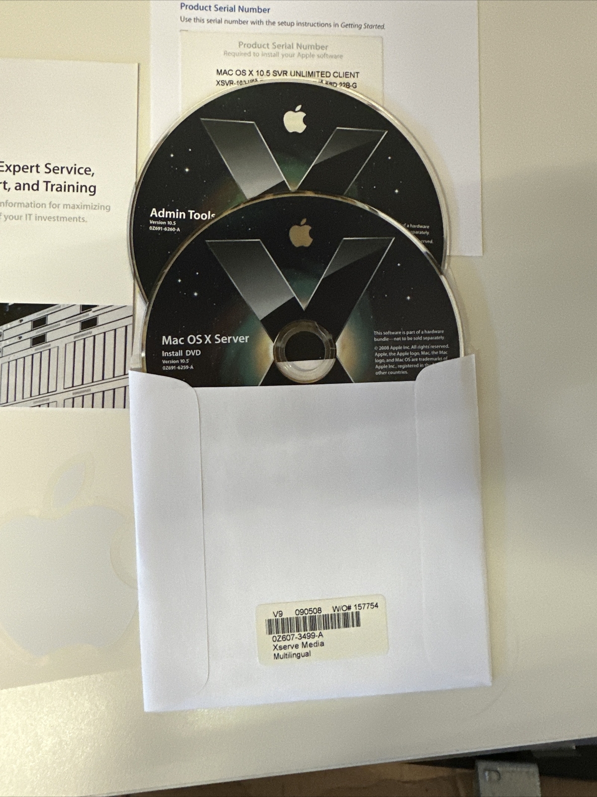 MacOS X Server X 10.5 Unlimited Client - CDS041608 607-2363 0Z607-3499-A V9 lic