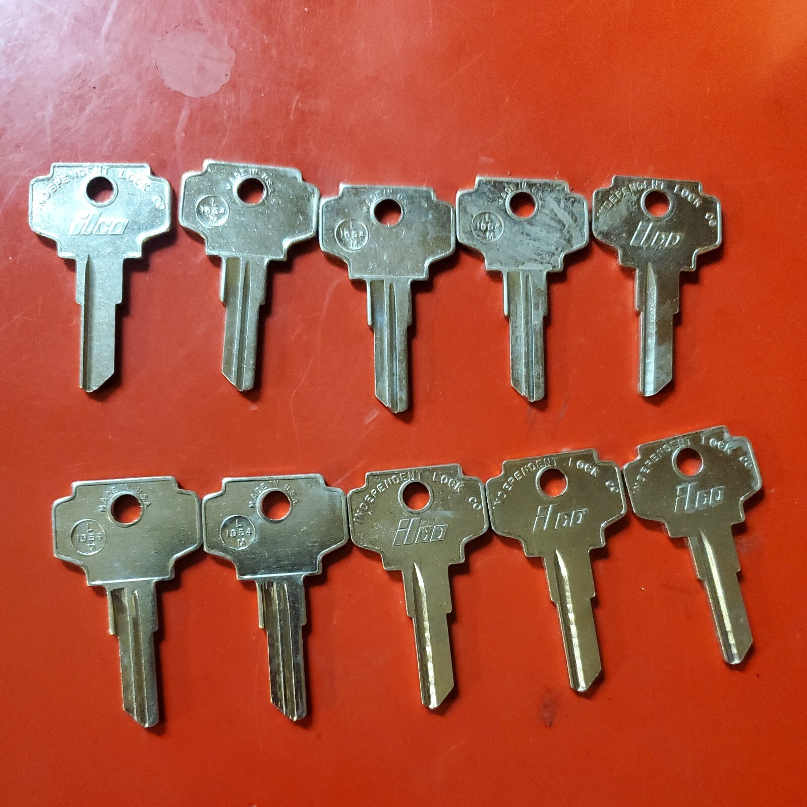 Lot of 10 Key Blanks Ilco Bargman, L1054M Locksmith rare K679