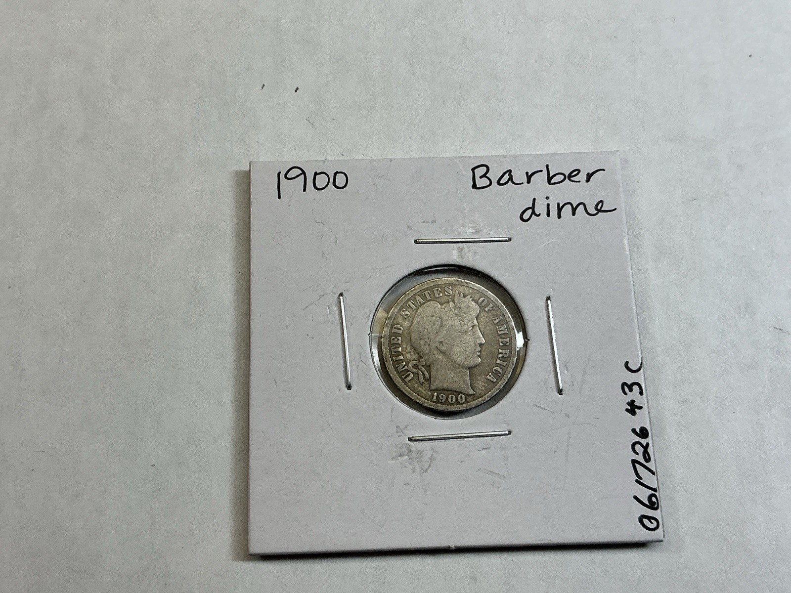 1900 Barber 90% Silver Dime Fine Condition Key Date Philadelphia Mint 061726 43c