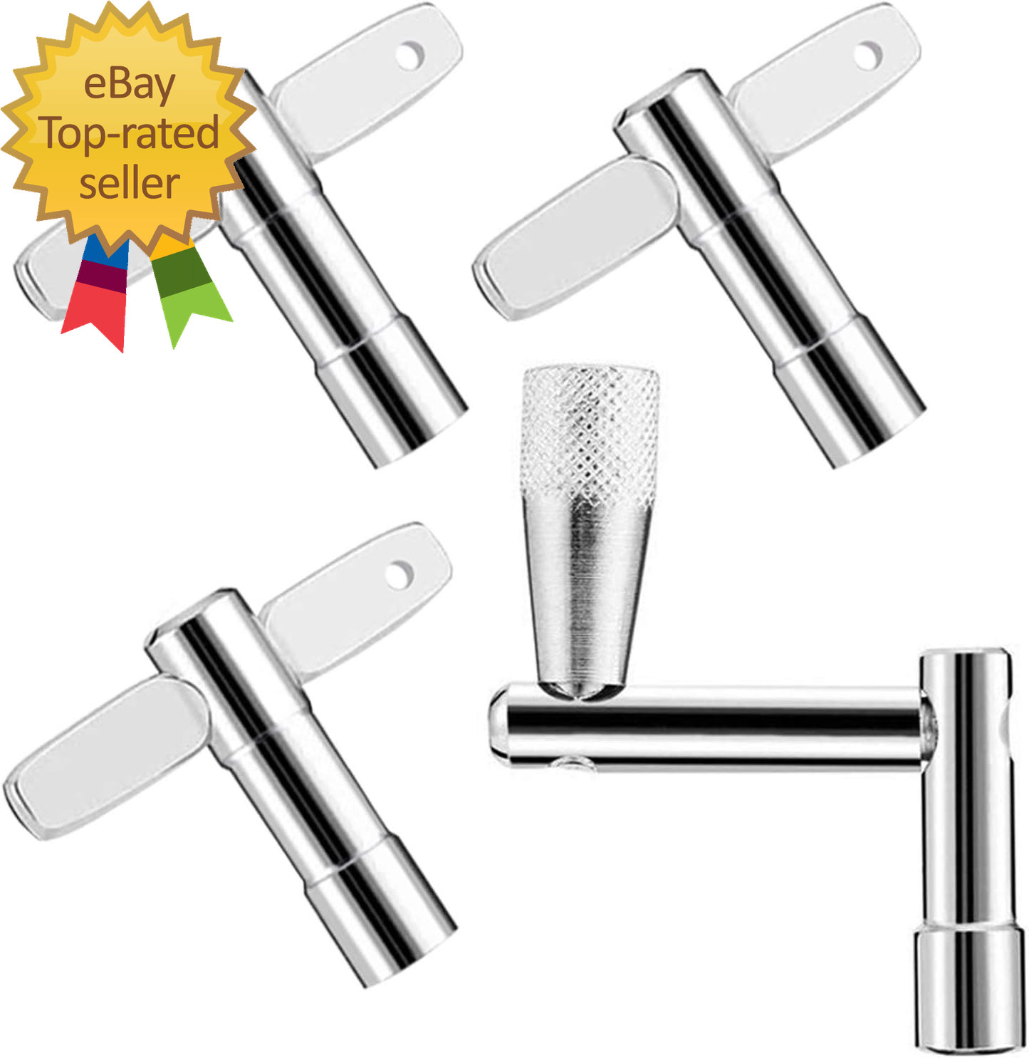 3-Pack Drum Tuning Key with Continuous Standard Motion Speed Key Universal